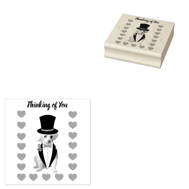 Carimbo De Borracha Pensando no seu caroço de madeira. (Carimbado)