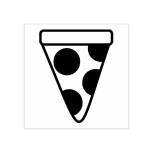 Carimbo De Borracha Pepperoni Pizza Slice