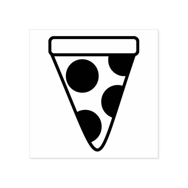 Carimbo De Borracha Pepperoni Pizza Slice (Impressão)