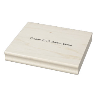 Carimbo de Borracha Personalizado 4" x 5"