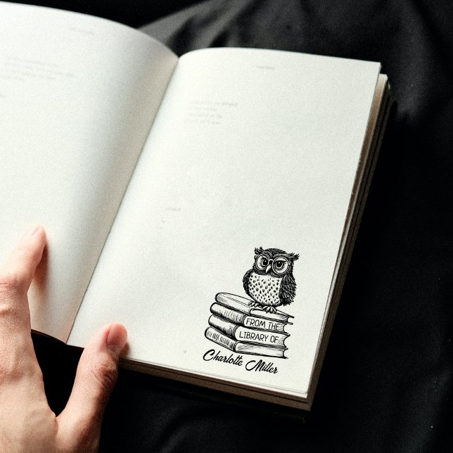 Carimbo De Borracha Personalizado De Cabra De Livro Da Biblioteca De (Criador carregado)