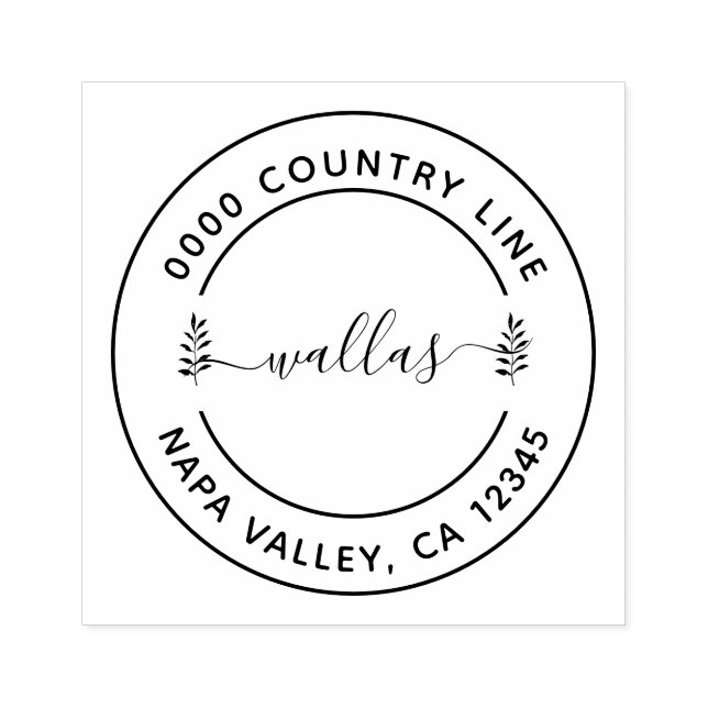 Carimbo de Borracha Personalizado de Endereço de D (Impressão)