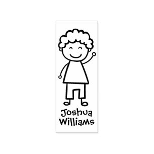 Carimbo de Borracha Personalizado do Little Boy