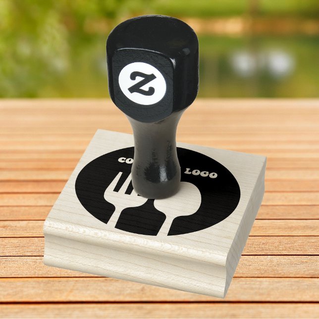 Carimbo de borracha personalizado do logotipo come (Criador carregado)