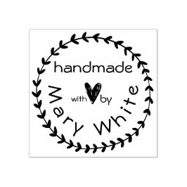 Carimbo De Borracha Personalizado Fabricado À Mão Com Coração De Ferro