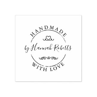 Carimbo de borracha personalizado feito à mão