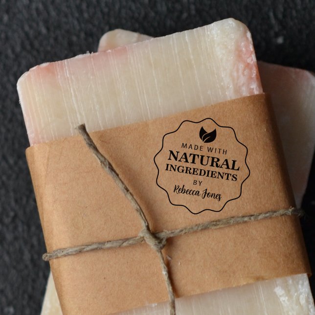 Carimbo De Borracha Personalizado feito com ingredientes naturais (Criador carregado)