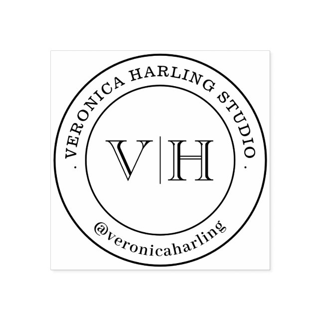 Carimbo de Borracha Personalizado – Grande Selo de (Impressão)