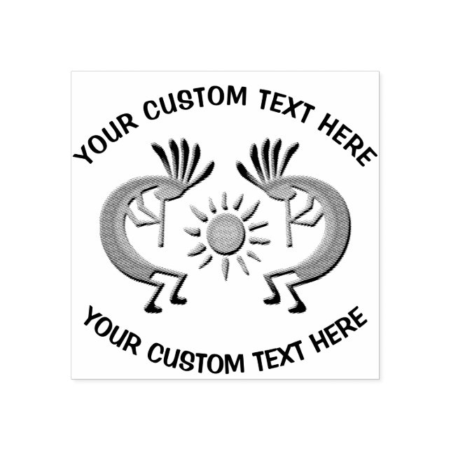 Carimbo de borracha personalizado Kokopelli (Impressão)