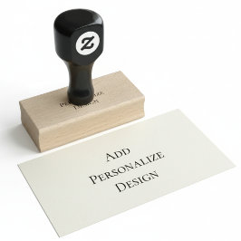 Carimbo De Borracha Personalizado Personalizado 1" x 2.5"