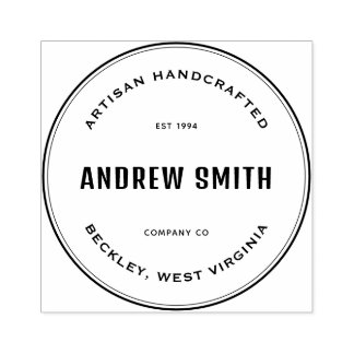 Carimbo de Borracha Personalizado Simples