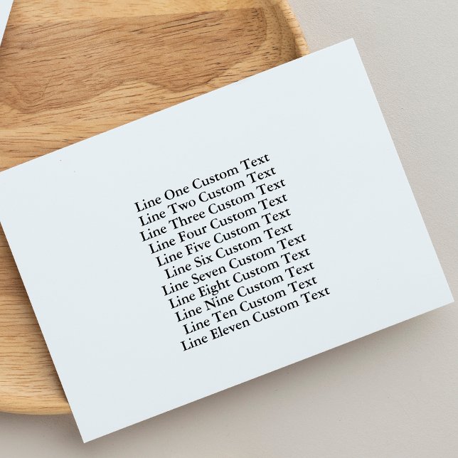 Carimbo De Borracha Personalizar negócios tradicionais 11 linhas de te (Criador carregado)