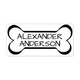 Carimbo De Borracha Personalizar o osso do cão