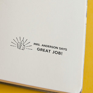 Carimbo De Borracha Personalizar O Trabalho De Excelente Do Professor