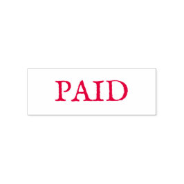 CARIMBO DE BORRACHA : PERSONALIZÁVEL : PAGO