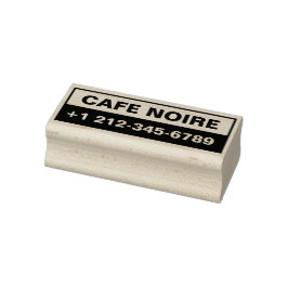 Carimbo De Borracha Personalized Business Maple Wood Stamp