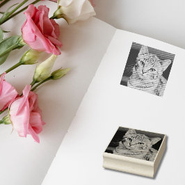 Carimbo De Borracha Pet Cat Dog Foto Personalizada