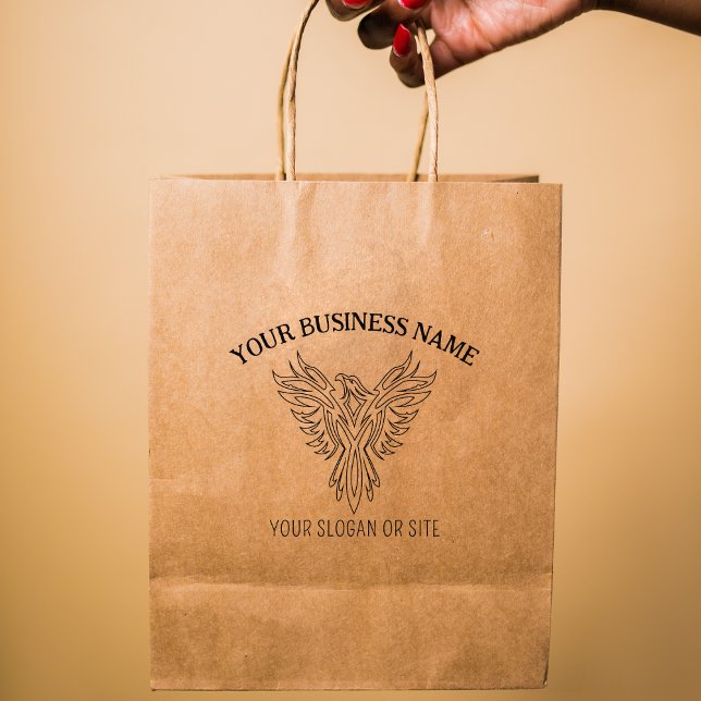 Carimbo De Borracha Phoenix elegante, Negócios Personalizados, Grande (Criador carregado)