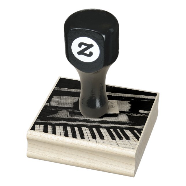 Carimbo De Borracha Piano bonito (Carimbo)