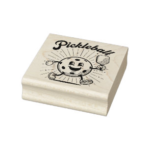 Carimbo De Borracha PICKLEBALL MASCOT por PickleballPlayerz