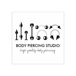 Carimbo De Borracha Piercings Corporais Joias