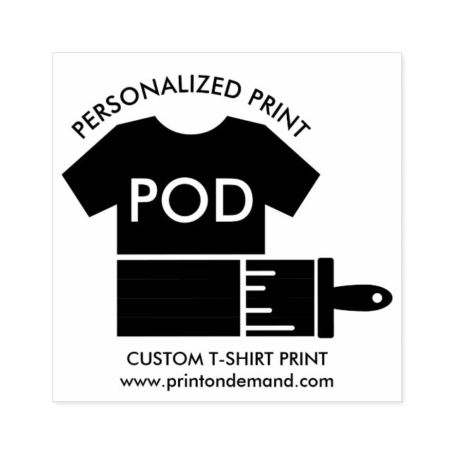 Carimbo De Borracha Pintura de roupas a pedido de impressão (Impressão)