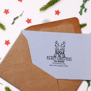 Carimbo De Borracha Pirenéus - Endereço de devolução de natal