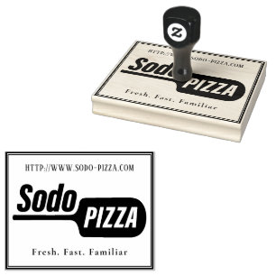 Carimbo De Borracha Pizza de Sodo de LOGO Personalizada