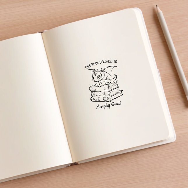 Carimbo De Borracha Placa de Reserva do Dragão-Bebês Personalizada (Criador carregado)