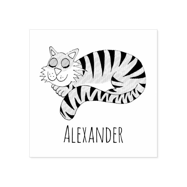 Carimbo De Borracha Placa de segurança da selva de meninos (Impressão)