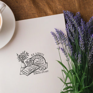 Carimbo De Borracha Placa de Seleção de Gato de Vintagem Personalizada