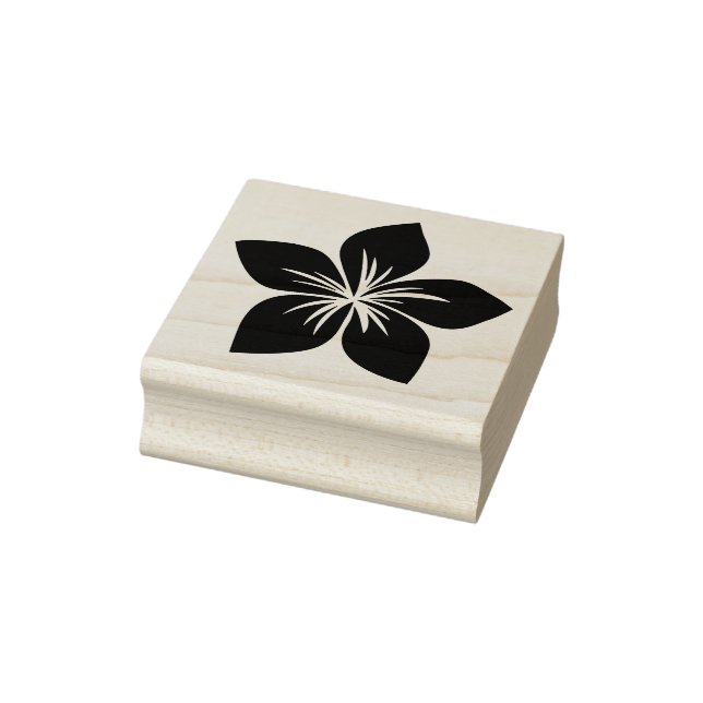 Carimbo De Borracha Plumeria Hawaii Cherry Blossom Flor (Carimbo)