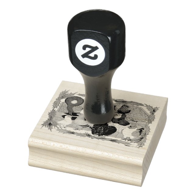 Carimbo De Borracha Pombos de Natal (Carimbo)