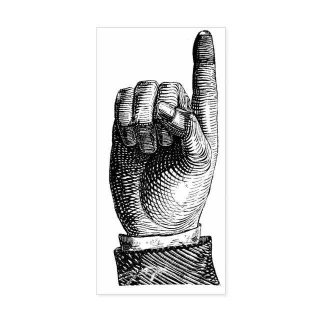 Carimbo De Borracha Ponteiro para cima (Impressão)