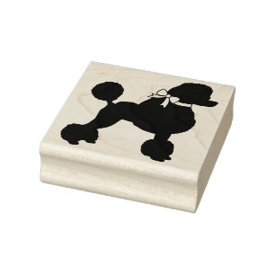 Carimbo De Borracha Poodle Dog Puppy