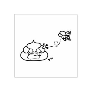 Carimbo De Borracha Poop quebrado - Brootsch, PooPoo