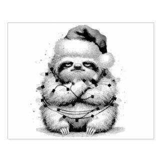 Carimbo De Borracha preguiça travessa enosa em luzes