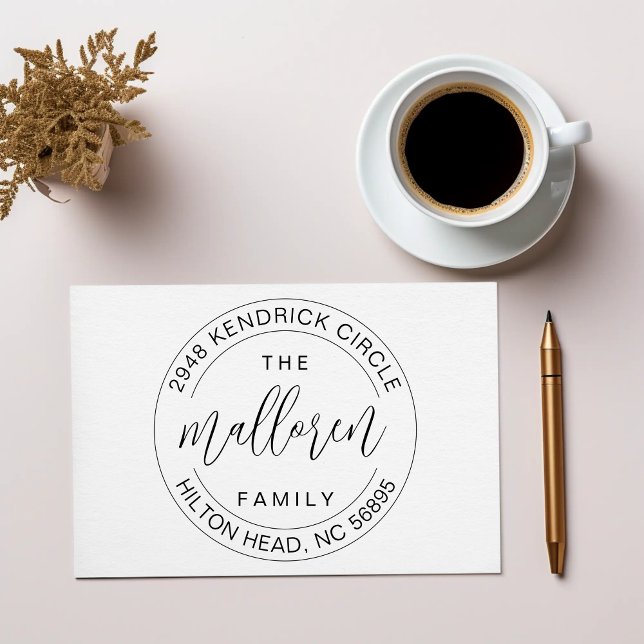 Carimbo De Borracha Presente de Aquecimento de Casa de Endereço de Dev (Criador carregado)