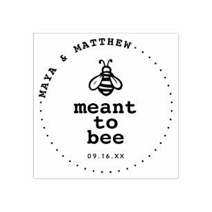 Carimbo De Borracha Pretende Ser Um Casamento De Abelhas