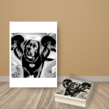 Preto Labrador Retriever Wings Pet Perda