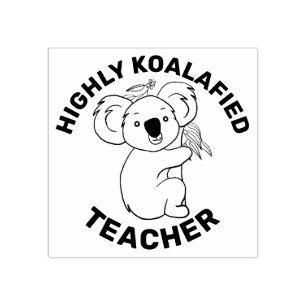 Carimbo De Borracha Professor Altamente Koalafied Koala