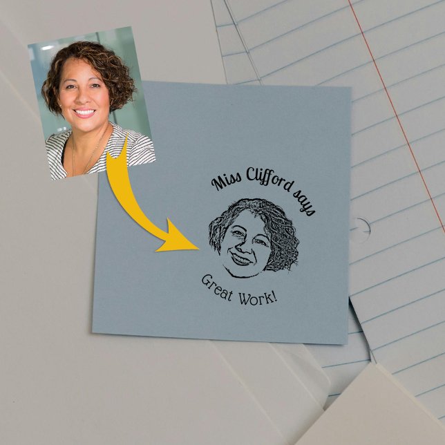 Carimbo De Borracha Professor de Fotografias Personalizado (Criador carregado)