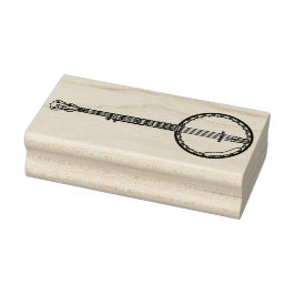 Carimbo De Borracha Professor de Música Banjo Musical