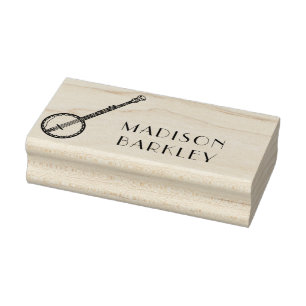 Carimbo De Borracha Professor de Música Banjo Musical