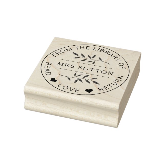 Carimbo De Borracha professor do livro escolar LEAF (Carimbo)