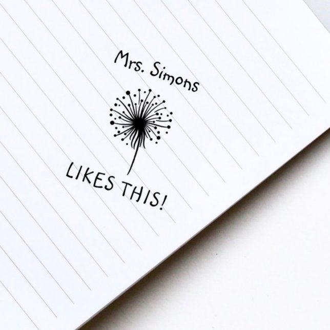 Carimbo De Borracha Professor gosta de recompensar Dandelion (Criador carregado)