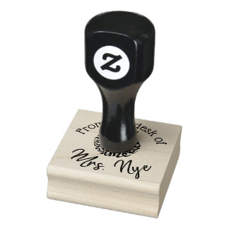 Carimbo De Borracha Professores personalizados! Da mesa de 2x2