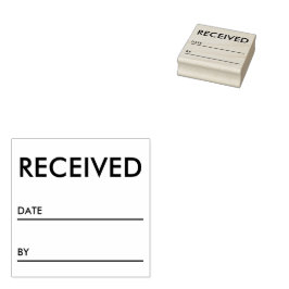 Carimbo de Borracha Profissional Recebido