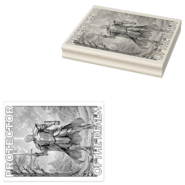 Carimbo De Borracha Protetor do Reino - Presidente Trump (Carimbado)