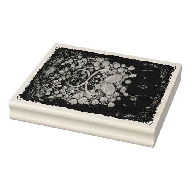 Carimbo De Borracha Psilocybe Allenii (Carimbo)